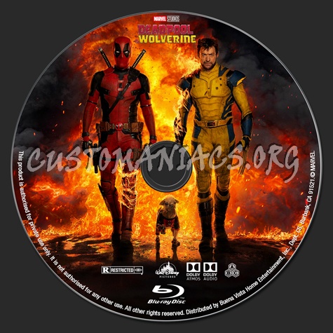 Deadpool & Wolverine blu-ray label