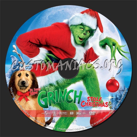 How the Grinch Stole Christmas (2000) dvd label