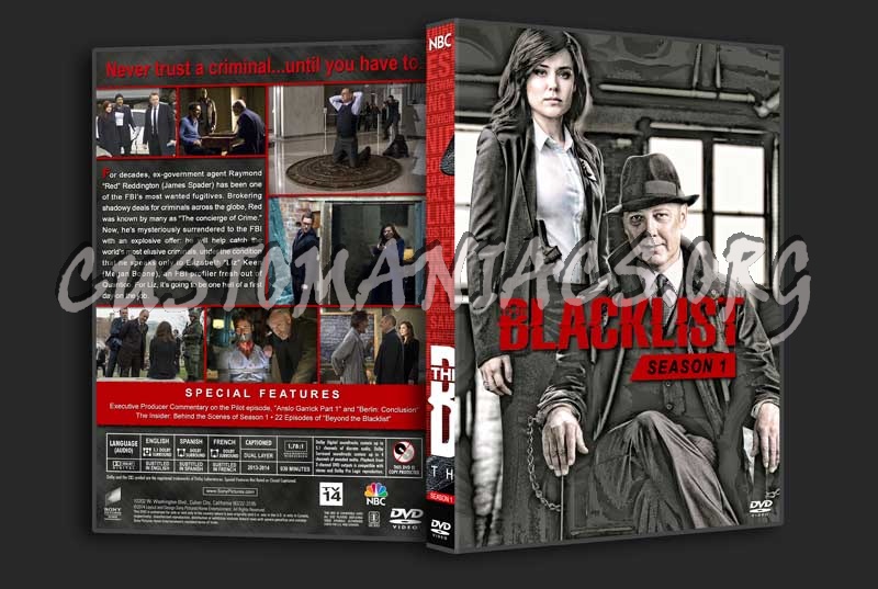 The Blacklist - The Complete Series (spanning spine) dvd cover