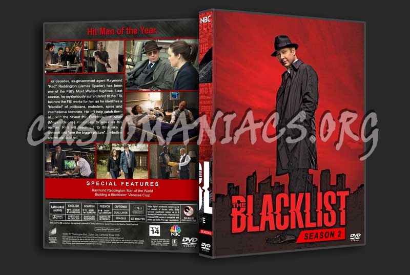 The Blacklist - The Complete Series (spanning spine) dvd cover