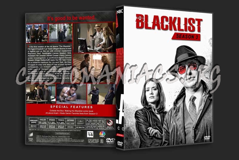 The Blacklist - The Complete Series (spanning spine) dvd cover