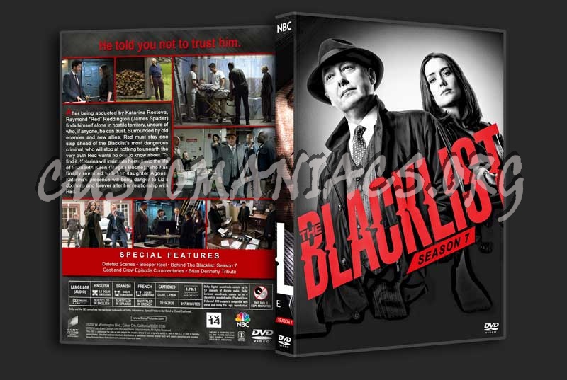 The Blacklist - The Complete Series (spanning spine) dvd cover