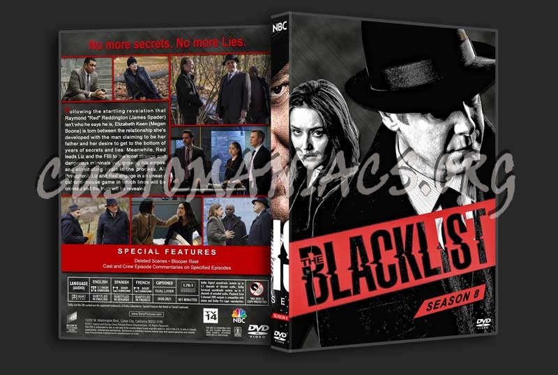 The Blacklist - The Complete Series (spanning spine) dvd cover