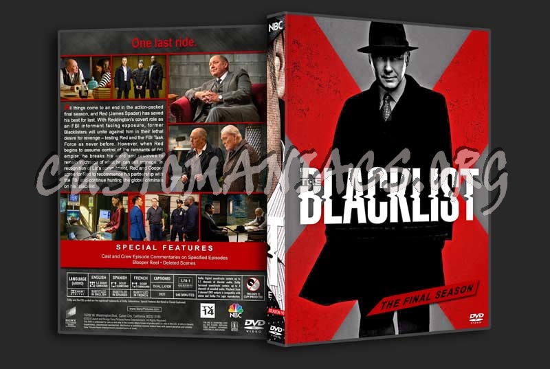 The Blacklist - The Complete Series (spanning spine) dvd cover