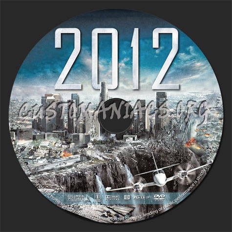 2012 (2009) dvd label