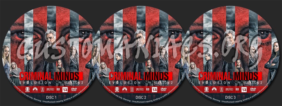 Criminal Minds Evolution - Season 2 dvd label