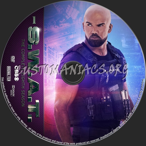 S.W.A.T. Season 8 dvd label