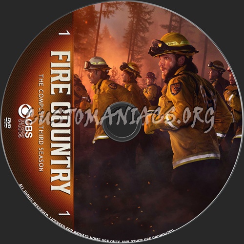 Fire Country Season 3 dvd label