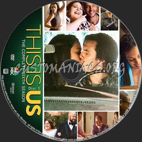 This Is Us Season 6 dvd label