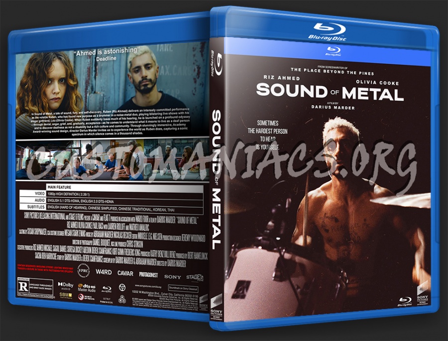 Sound of Metal Blu-ray Cover blu-ray cover