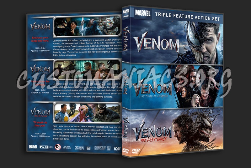 Venom Triple Feature dvd cover