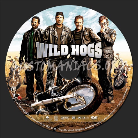 Wild Hogs (2007) dvd label