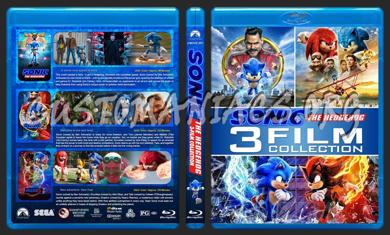 Sonic the Hedgehog Triple Feature blu-ray cover