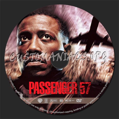 Passenger 57 (1992) dvd label