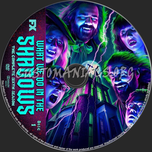 What We Do In The Shadows Seaosn 6 dvd label