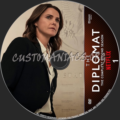 The Diplomat Season 2 dvd label