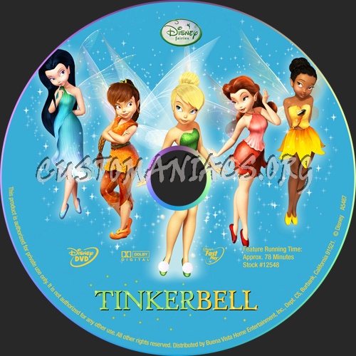 Tinker Bell dvd label