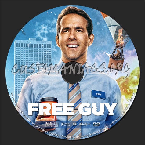 Free Guy (2021) dvd label