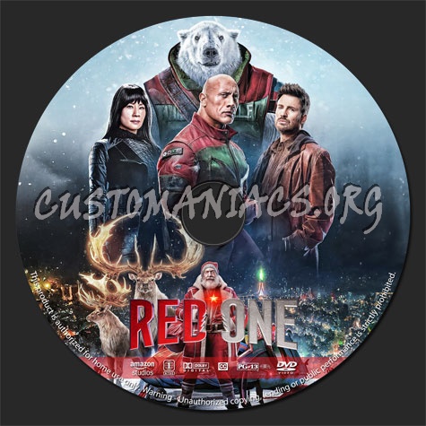 Red One (2024) dvd label