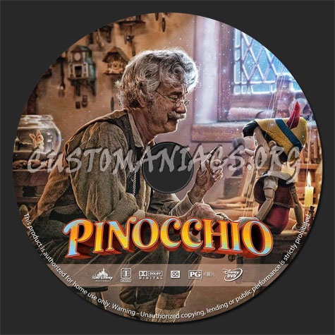 Pinocchio (2022) dvd label