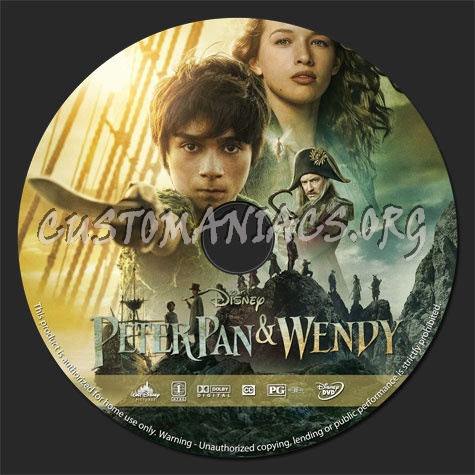 Peter Pan & Wendy (2023) dvd label