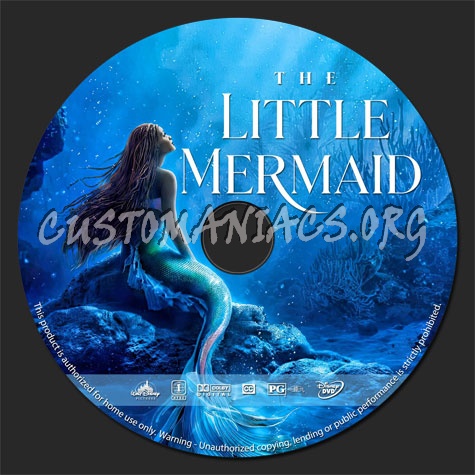 The Little Mermaid (2023) dvd label