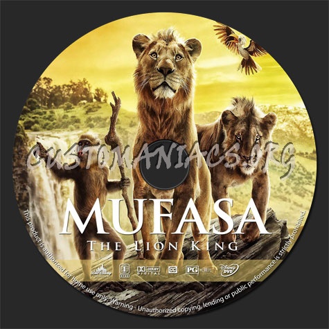 Mufasa (2024) dvd label