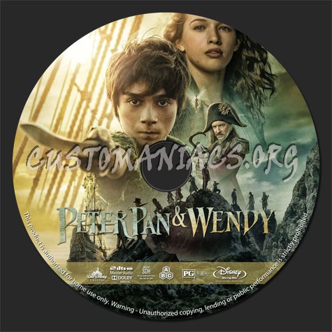 Peter Pan & Wendy (2023) blu-ray label