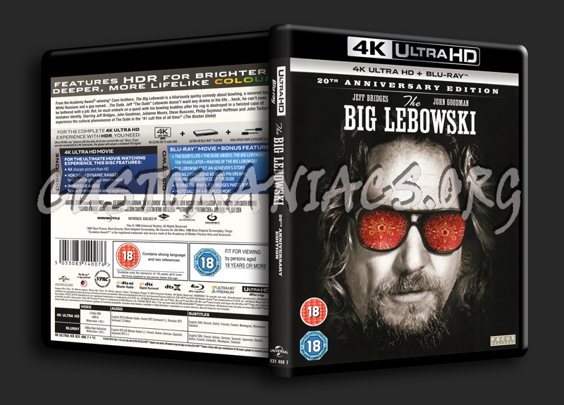 The Big Lebowski 4K blu-ray cover