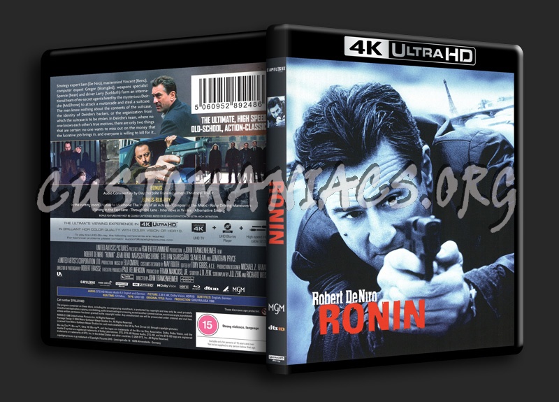 Ronin 4K blu-ray cover