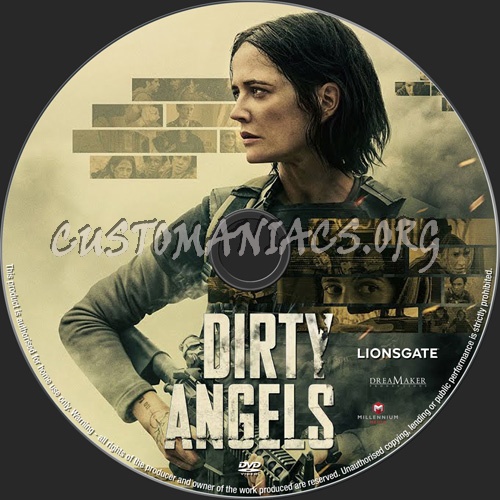 Dirty Angels dvd label