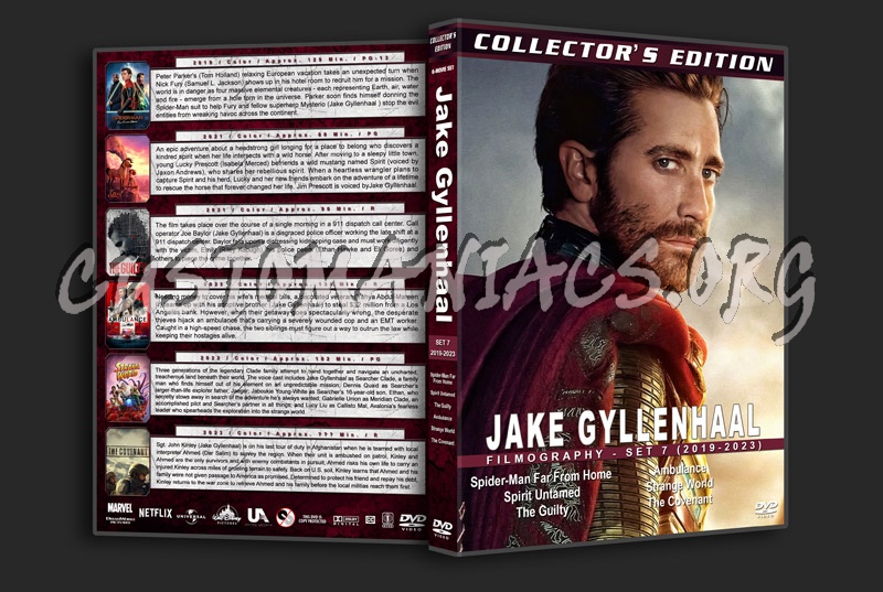 Jake Gyllenhaal Filmography - Set 7 (2019-2023) dvd cover