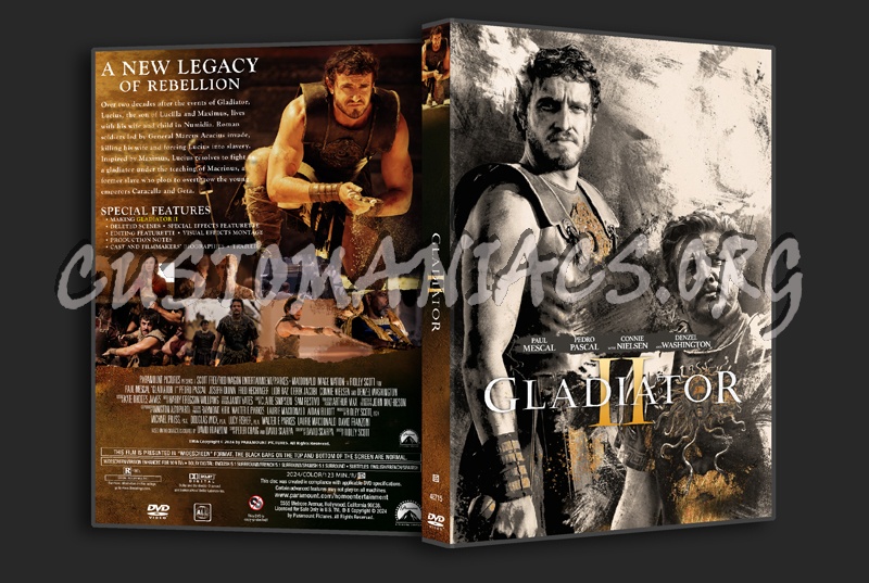 Gladiator II dvd cover