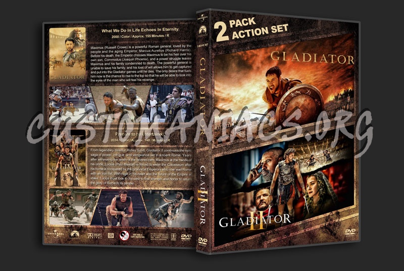 Gladiator Double Feature dvd cover