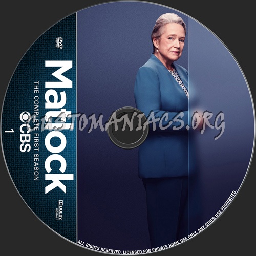 Matlock Season 1 dvd label