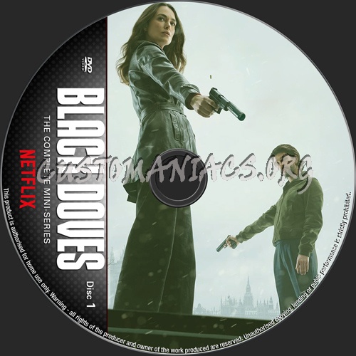 Black Doves Season 1 dvd label