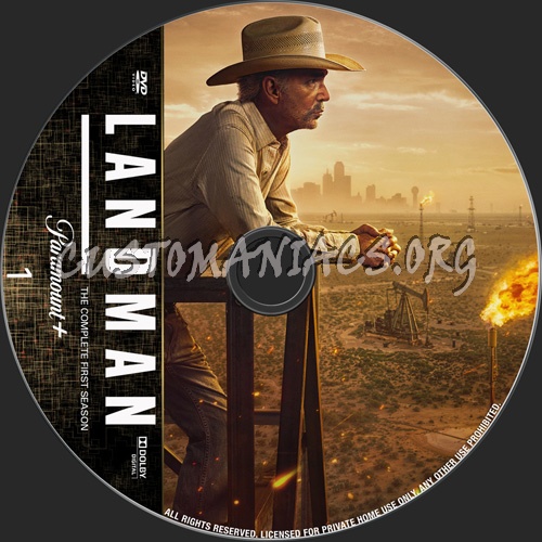 Landman Season 1 dvd label