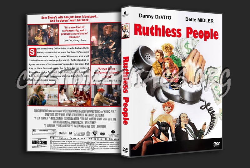 Ruthless People (1986) dvd cover