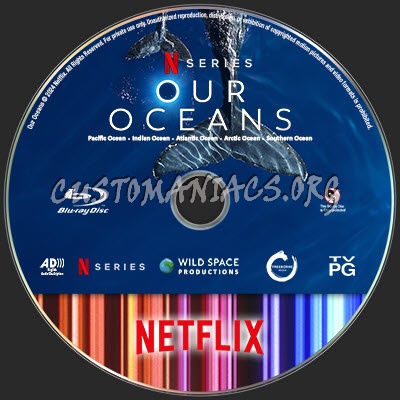 Netflix Our Oceans Disc Label blu-ray label