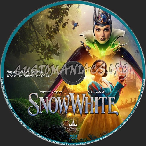 Snow White 2025 blu-ray label