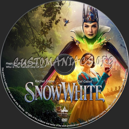 Snow White 2025 dvd label