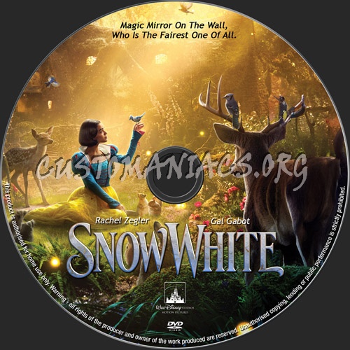 Snow White 2025 dvd label