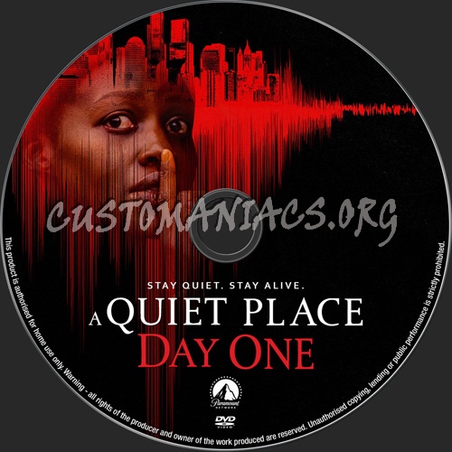 A Quiet Place:Day One dvd label