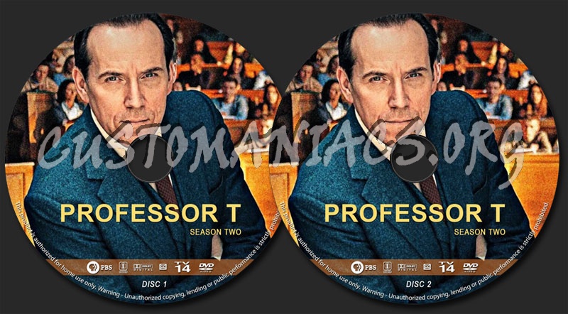 Professor T - Season 2 dvd label