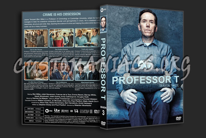 Professor T - Season 3 dvd cover