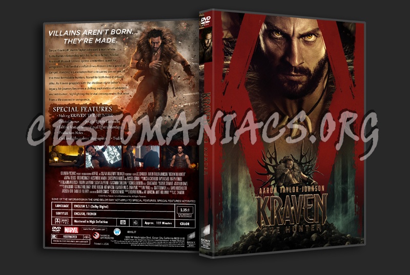 Kraven the Hunter dvd cover