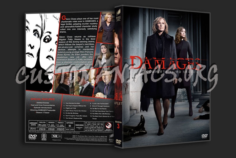 Damages - The Complete Series (spanning spine) dvd cover