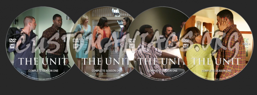 The Unit Season 1 dvd label