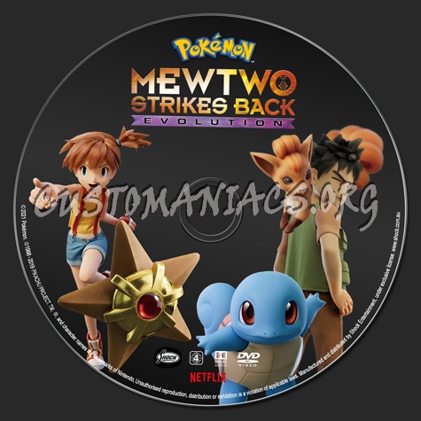 Pokmon: Mewtwo Strikes Back - Evolution dvd label