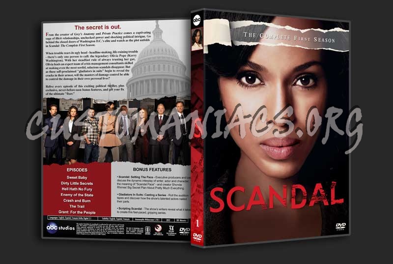 Scandal - The Complete Series (spanning spine) dvd cover